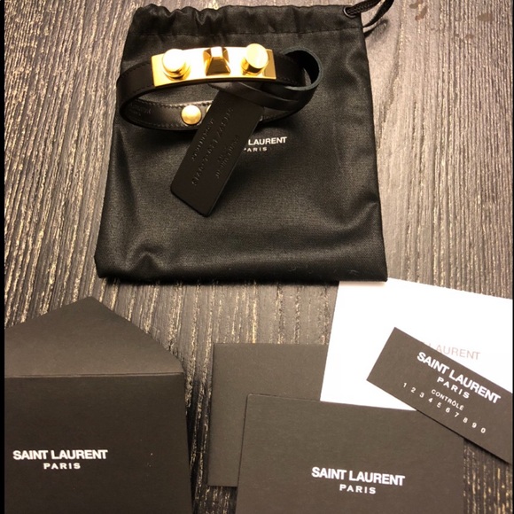 Brand New Saint Laurent Studded Bracelet - Picture 2 of 2